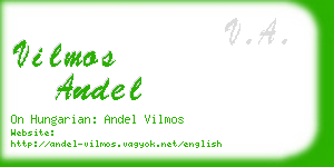 vilmos andel business card